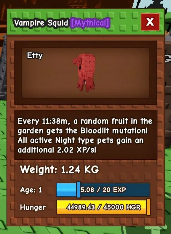 Novo Pet Vampire Squid (Delivery)