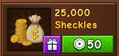25.000 Sheckles — Account account