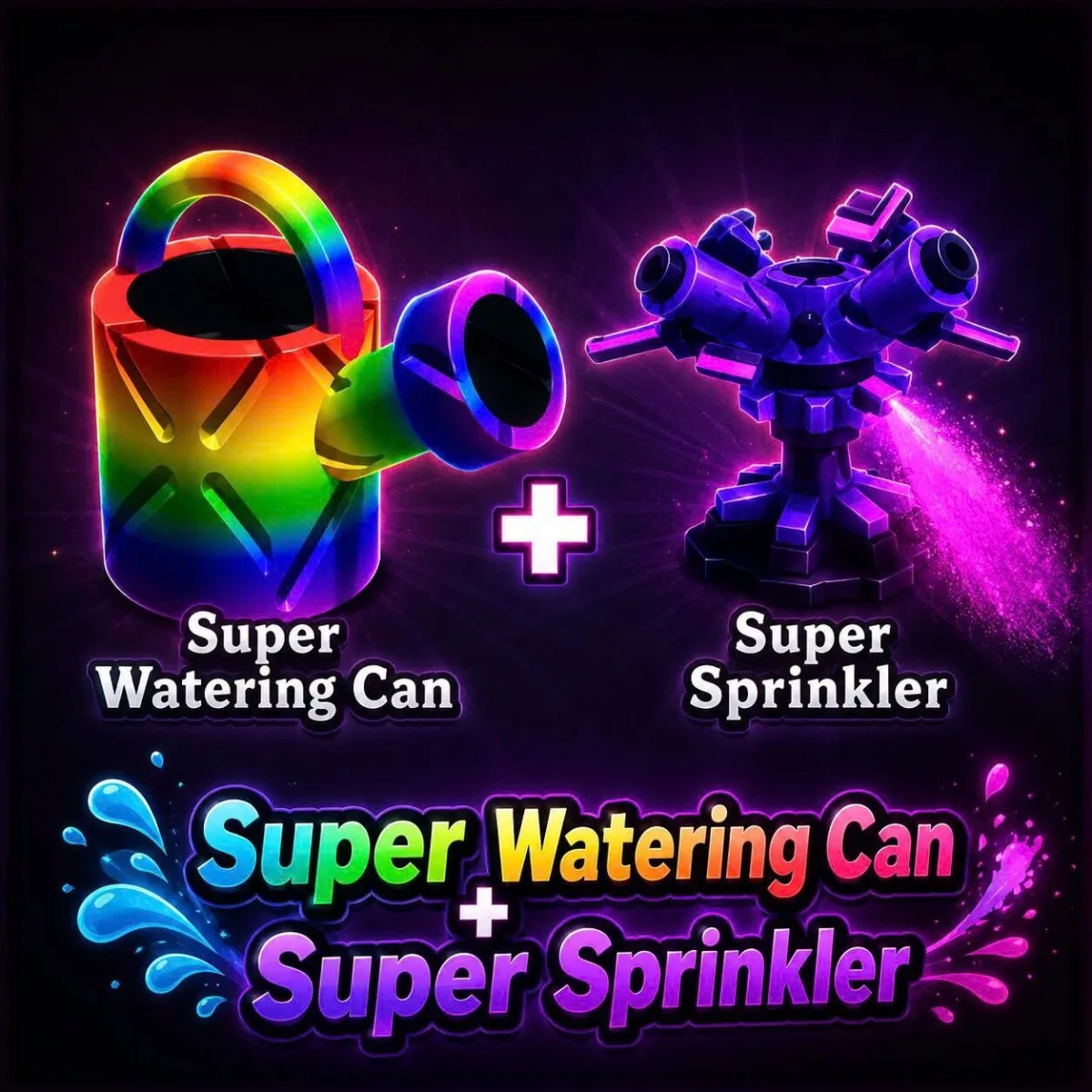100 Super Watering Can + 100 Super Sprinkler