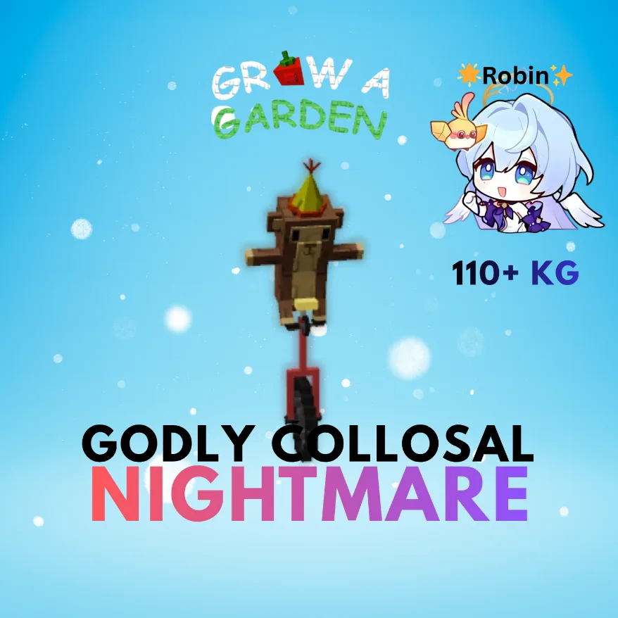 Godly Collosal Nightmare Unicycle Monkey - 110+KG - Grow a Garden — Account account