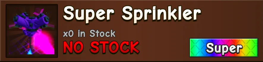 Super Sprinkler Super Gear — Account account