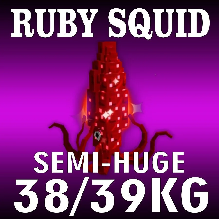 Semi huge NIghtmare Ruby Squid 38/39KG INSTANT DELIVERY — Account account
