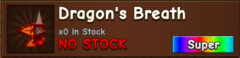 Dragon's Breath (1499R ) - Grow a Garden 2 — Account account
