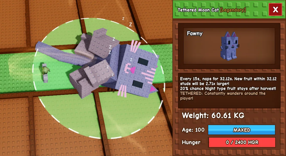 60kg+ Tethered Moon Cat FOLLOW U and buff BIG FRUITS — Account account