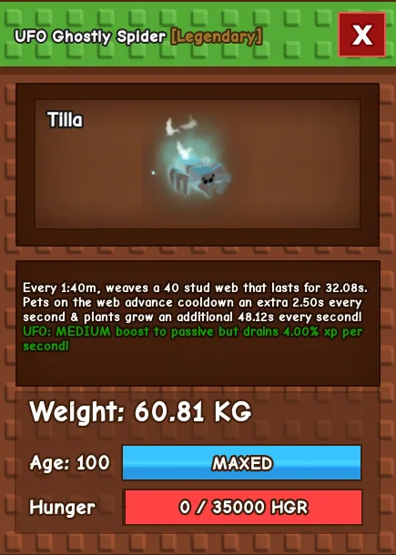 UFO GHOSTLY SPIDER 60 KG++ // HUGE SEMI TITANIC GHOSTLY SPIDER — Account account