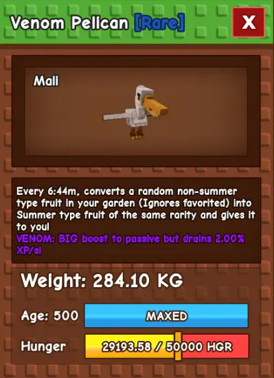 HUGE PELICAN NM / VENOM / EVER 280KG+ AGE 500