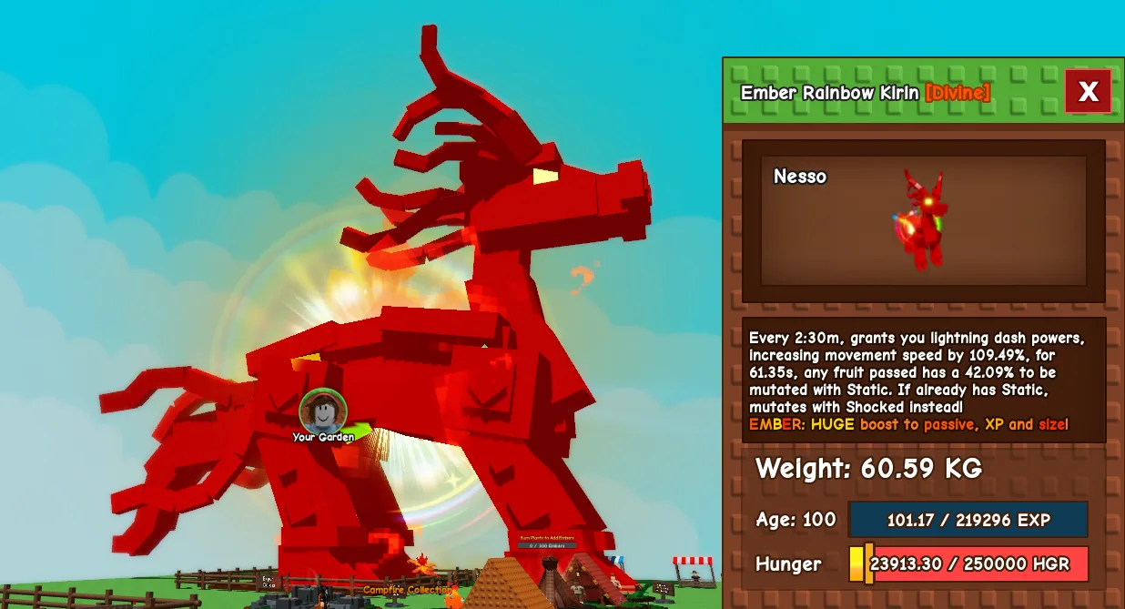 65.47kg Age 107 Ember Rainbow Kirin RBH