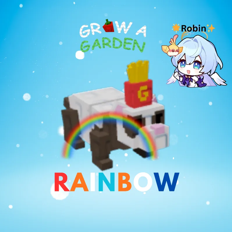 Rainbow French Fry Ferret - Grow a Garden — Account account