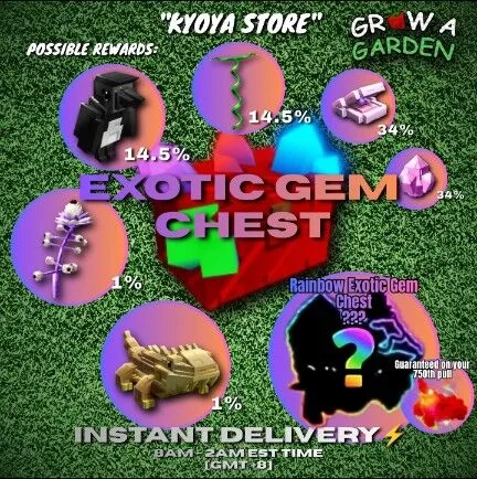 EXOTIC GEM CHEST 10x PIECES
