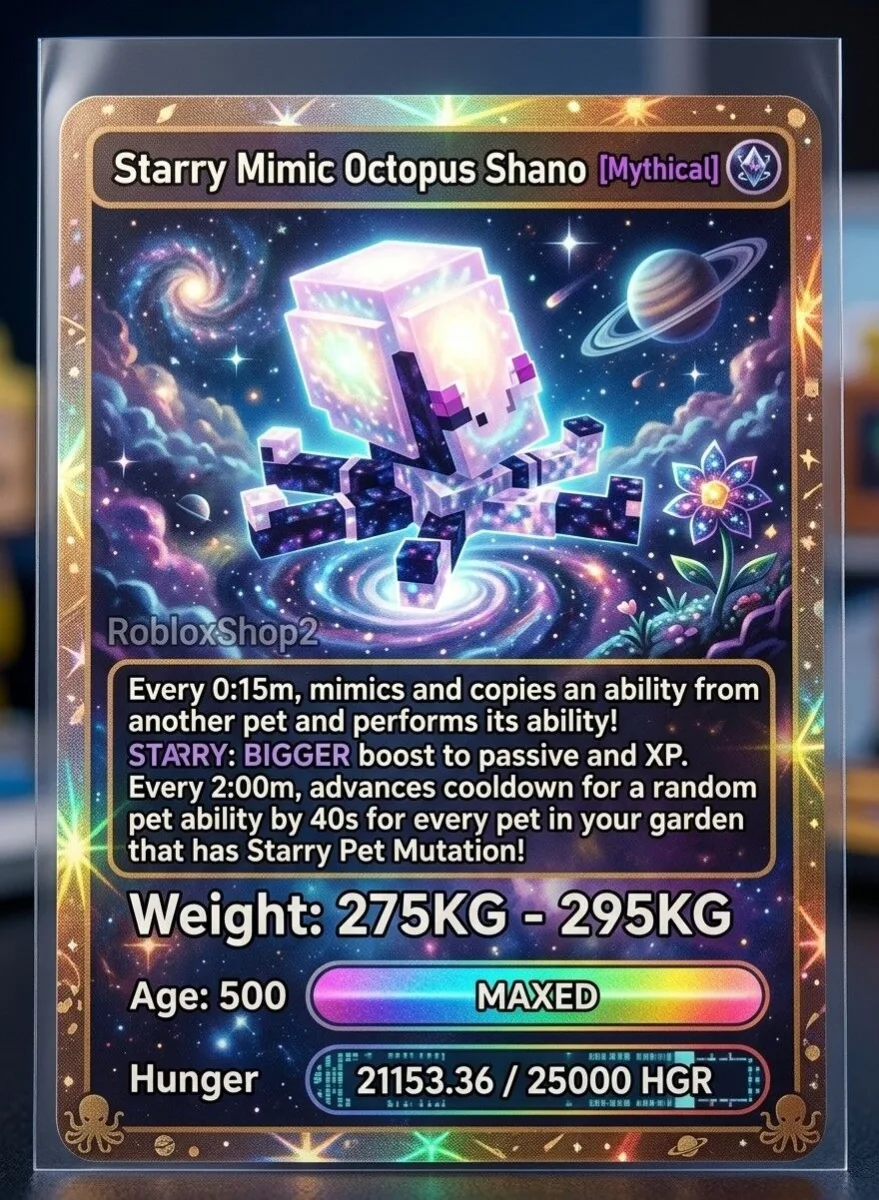 280KG 295KG OP MUTATION STARRY GIGANTIC MIMIC OCTOPUS 5 0 0 AGE l READY TO USE - 15 SEC MAX CD - NO TOY LIMITED STOCK