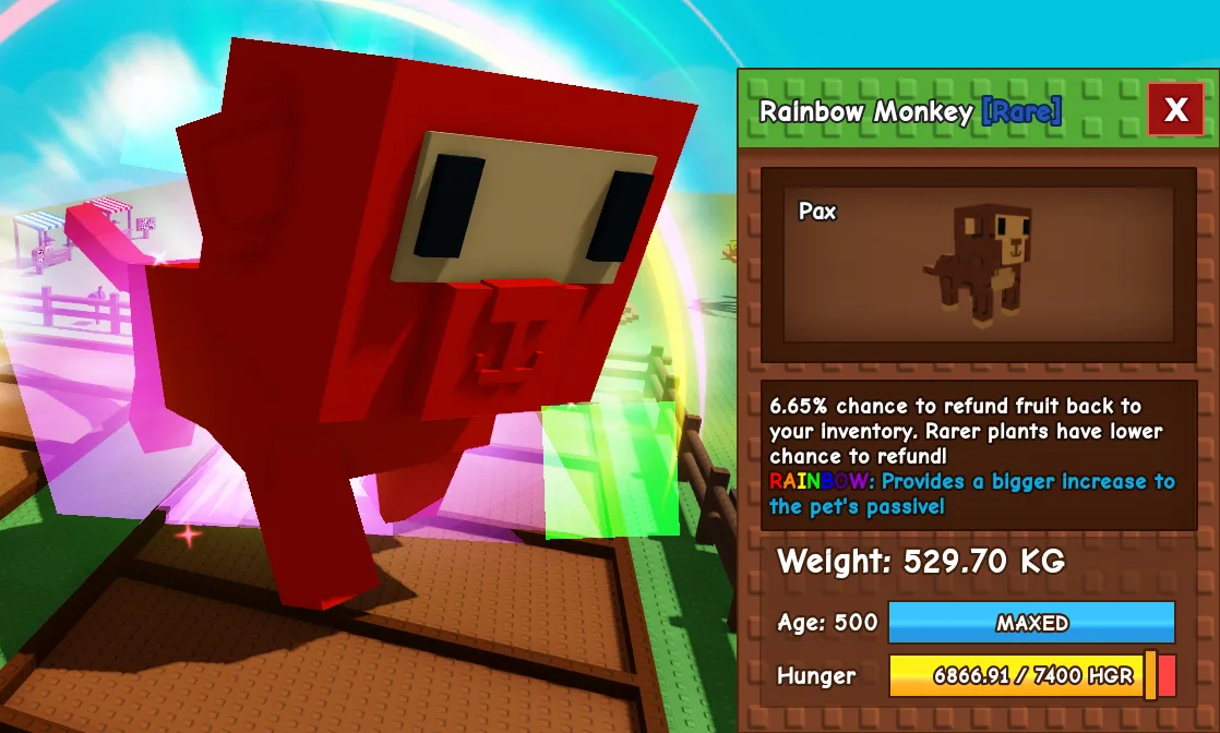 529.7kg Godly Rainbow Monkey