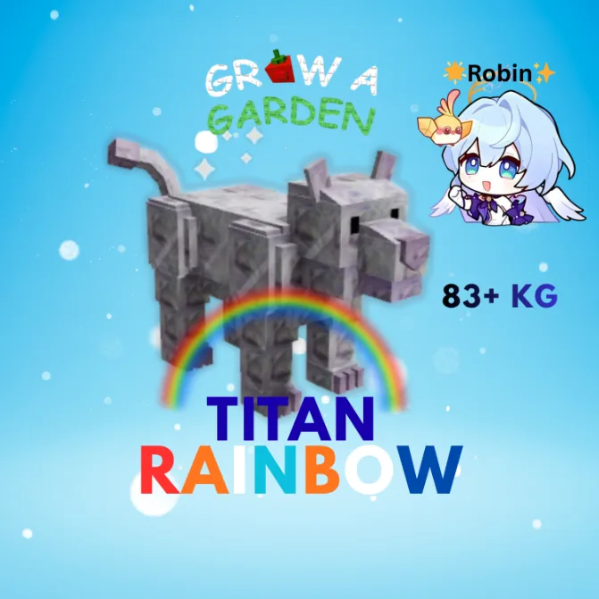 TITAN Rainbow Diamond Panther - 83+KG - Grow a Garden — Account account