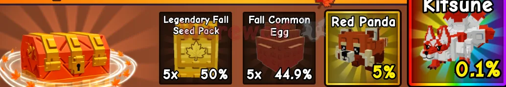 Grow a Garden 2 Exclusive Fall Chest (x3)