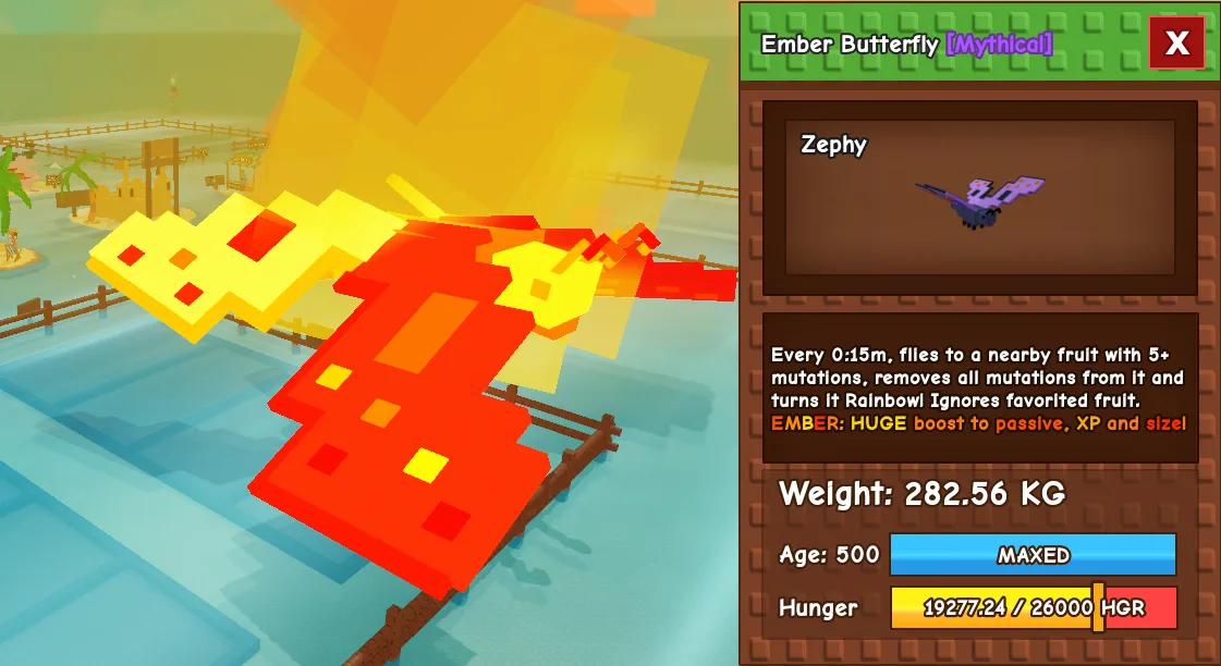 282.56kg Ember Butterfly