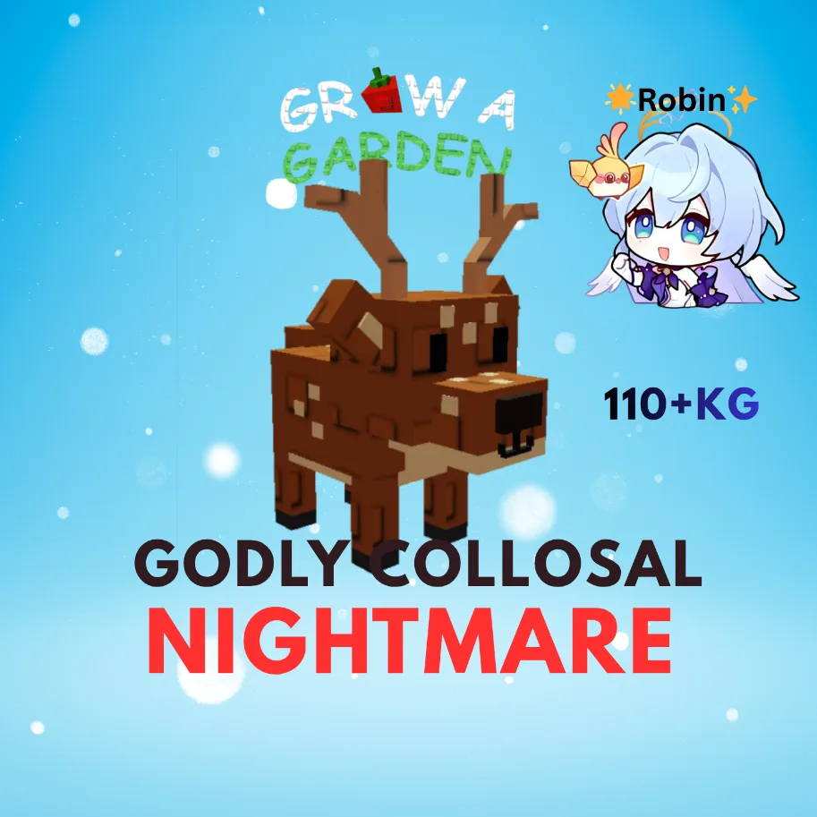 Godly Collosal Nightmare Spotted Deer - 110+KG - Grow a Garden — Account account