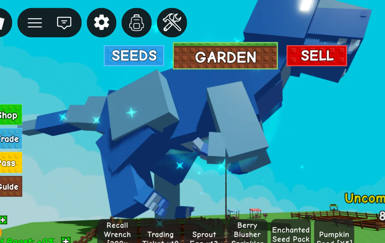 Titanic Huge T-Rex 86kg+ Age 100 GiantGolem Mutation 15sec CD Skill — Account account