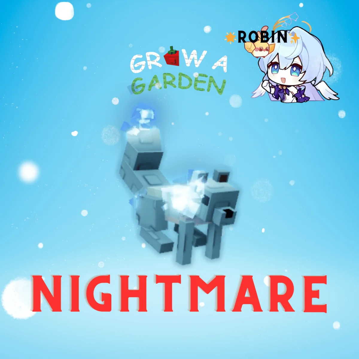 Nightmare Frost Squirrel - Grow a Garden — Account account