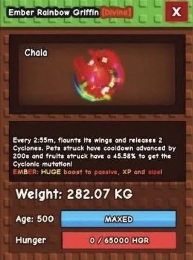 RAINBOW HATCH GRIFFIN 280KG+ RANDOM MUTATION CHEAPEST FAST RESPON