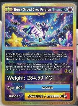 284.59KG OP MUTATION STARRY GIGANTIC GILDED CHOCO PERYTON 5 0 0 AGE l READY TO USE - 10 MIN MAX CD - NO TOY LIMITED STOCK