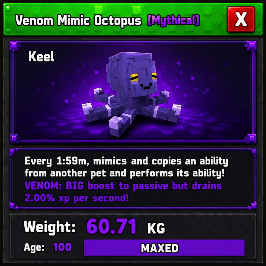 Huge Venom Mimic Octopus 60.71kg