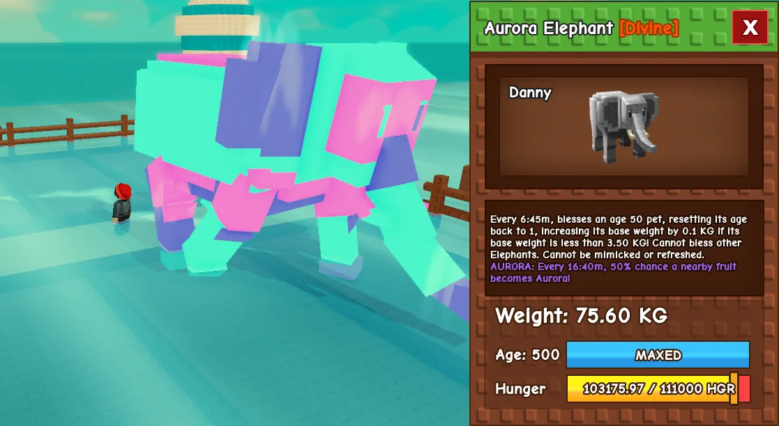 75.6kg Aurora Elephant
