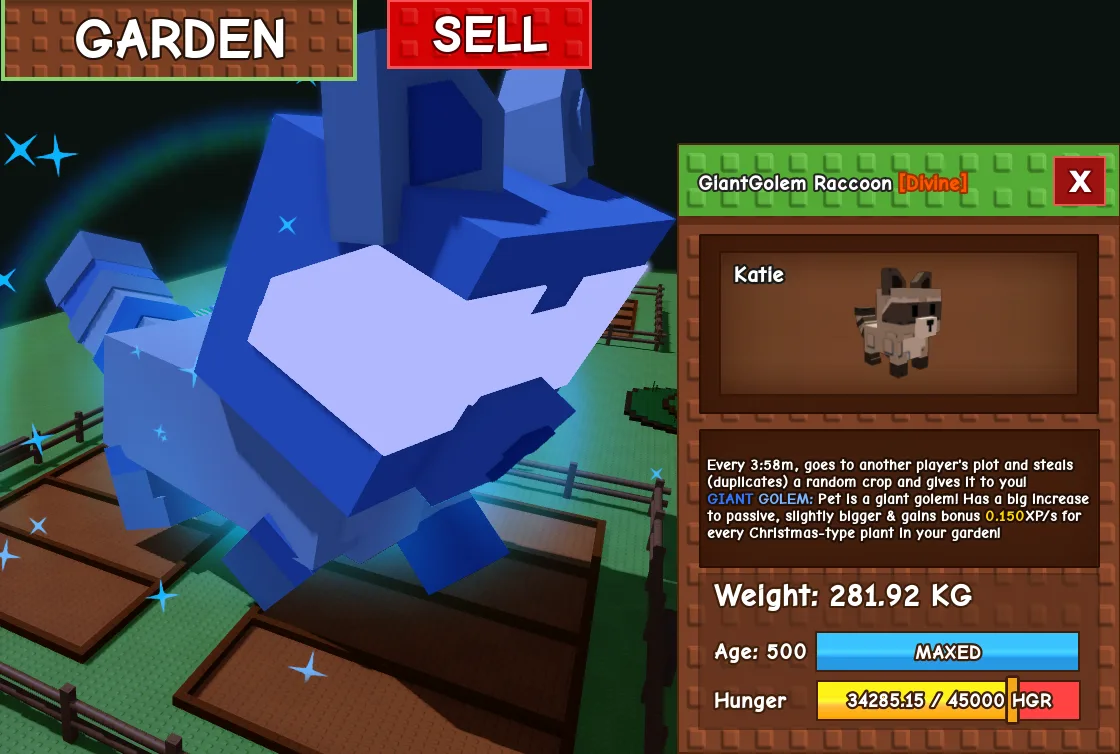 281.92kg GiantGolem Raccoon