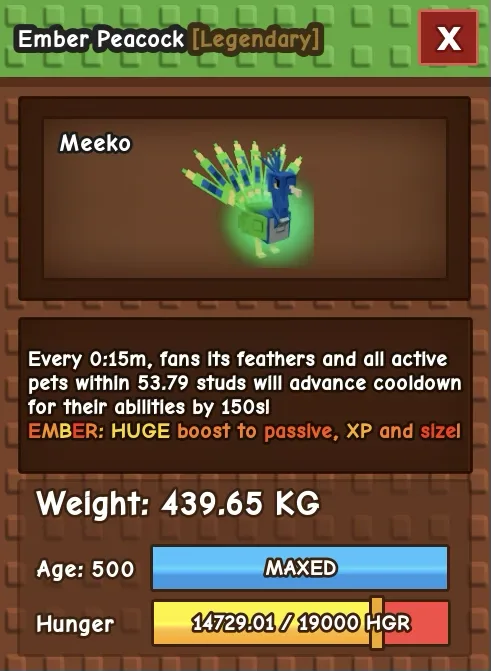 Collosal / Gigantic Peacock 15S Age 500 CHEAPEST AND INSTANT DELIVERY — Account account