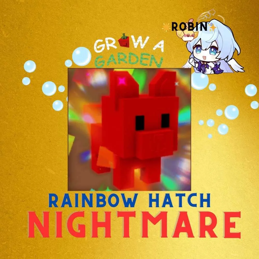 Nightmare Rainbow Hatch Arctic Fox - Grow a Garden