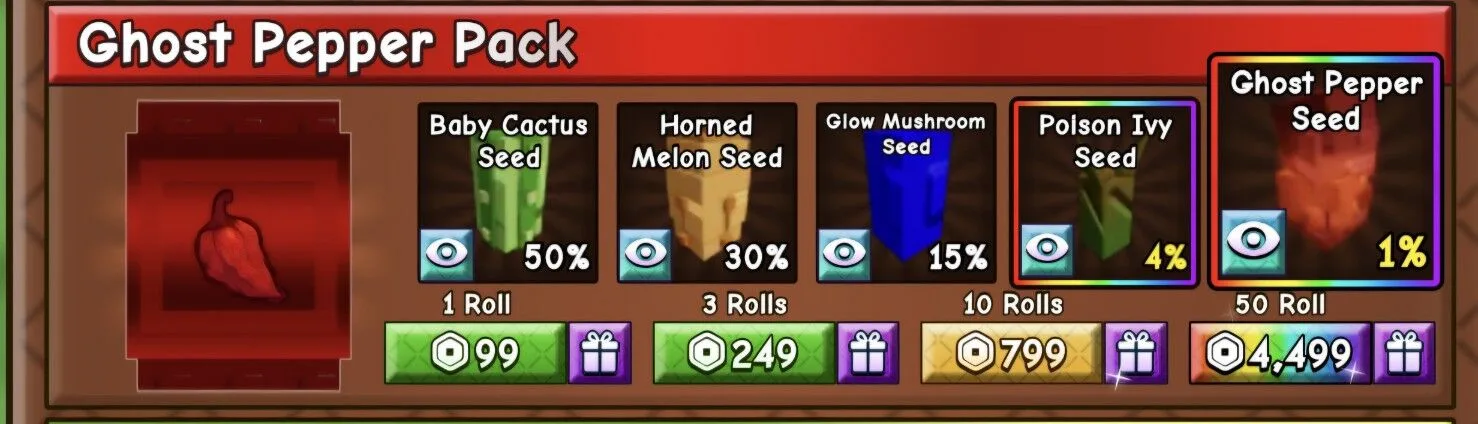 1 GHOST PEPPER PACK — Account account