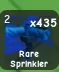 x3 Rare Sprinkler - Grow a Garden 2