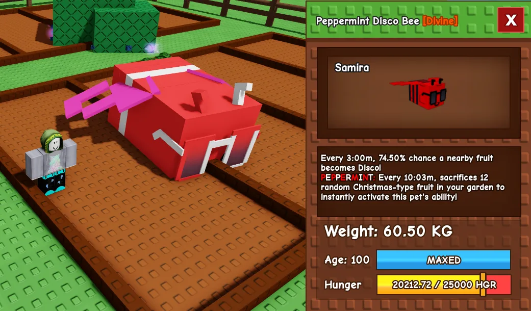 60kg+ Peppermint Disco Bee — Account account