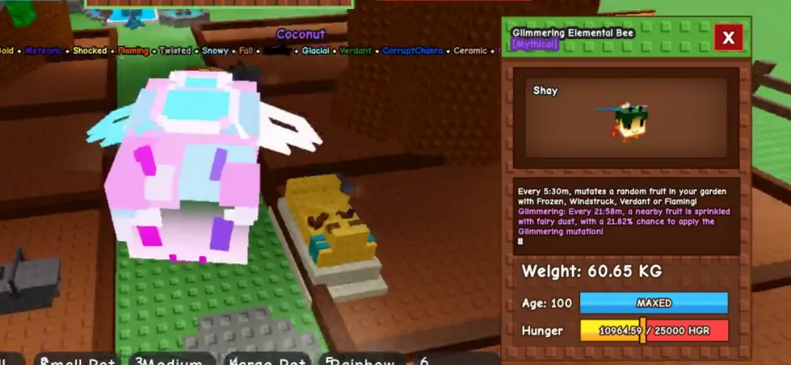 60kg+ Glimmering Elemental Bee super handsome and cute