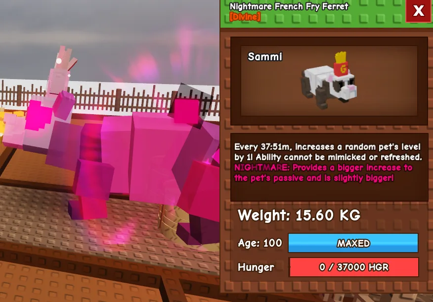nightmare age 100 ferret random size cheap — Account account