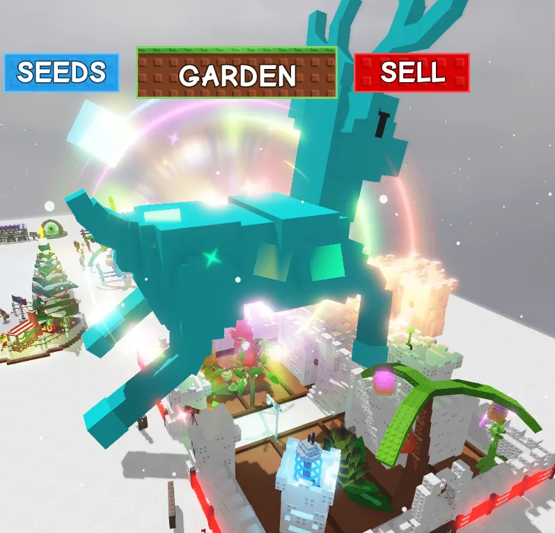Colossal Godly Titanic Rainbow Reindeer 100Kg+ Age 100 - Christmast XP Pet