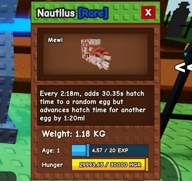 Nautilus New Pet (Rare)