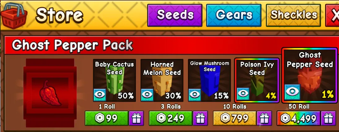 10 Roll Ghost Pepper Pack — Account account