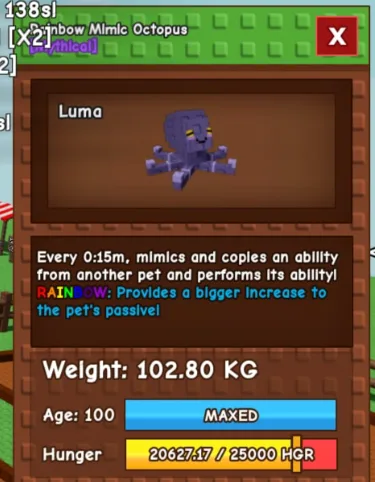RAINBOW MIMIC 100KG+ FAST DELIVERY — Account account