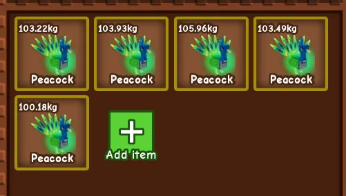 Titanic Peacock Godly Peacock 15s OVER 100kg age 100/ Peacock 100kg
