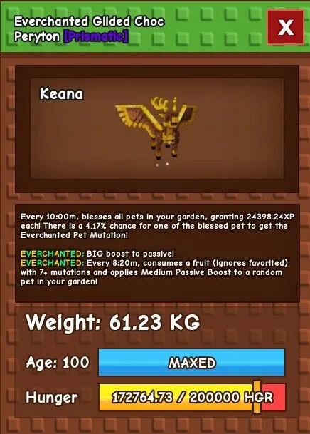 Huge Gilded Choc Peryton 60KG+ INSTANT DELIVERY & CHEAPEST — Account account