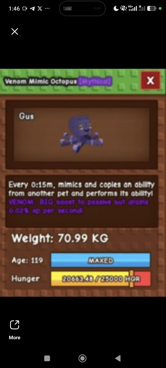 NIGHTMARE/VENOM Huge Mimic Octopus 69KG ++ INSTANT DELIVERY — Account account