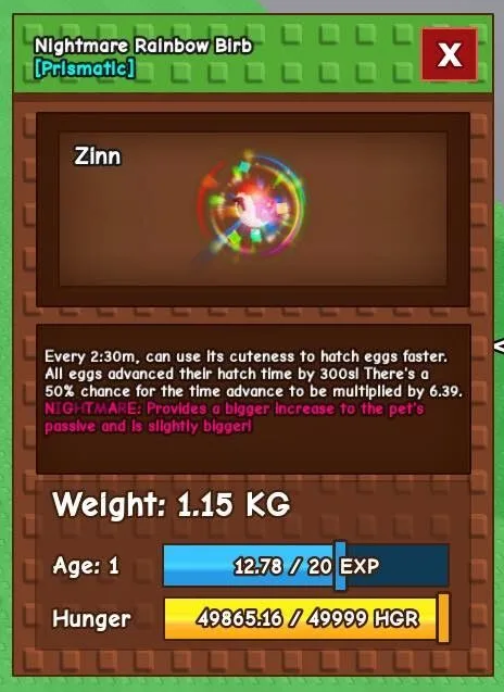 RBH BIRB NICE AGE AND KG (CHEAPEST PRICE)