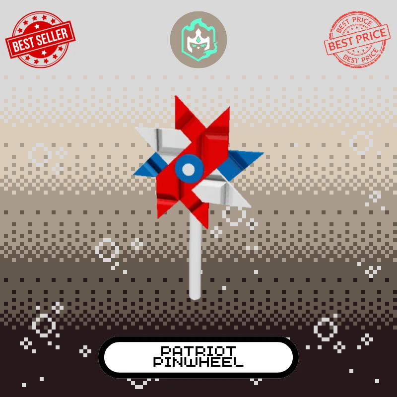Patriotic Pinwheel Clean & Safe Guaranteed Instant Delivery
