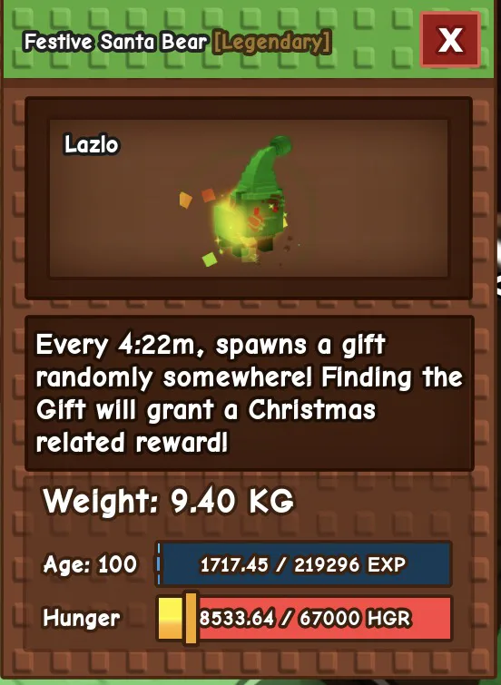 Festive Santa Bear — Account account