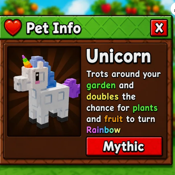 Roblox GROW A GARDEN 2 GAG 2 UNICORN — Account account