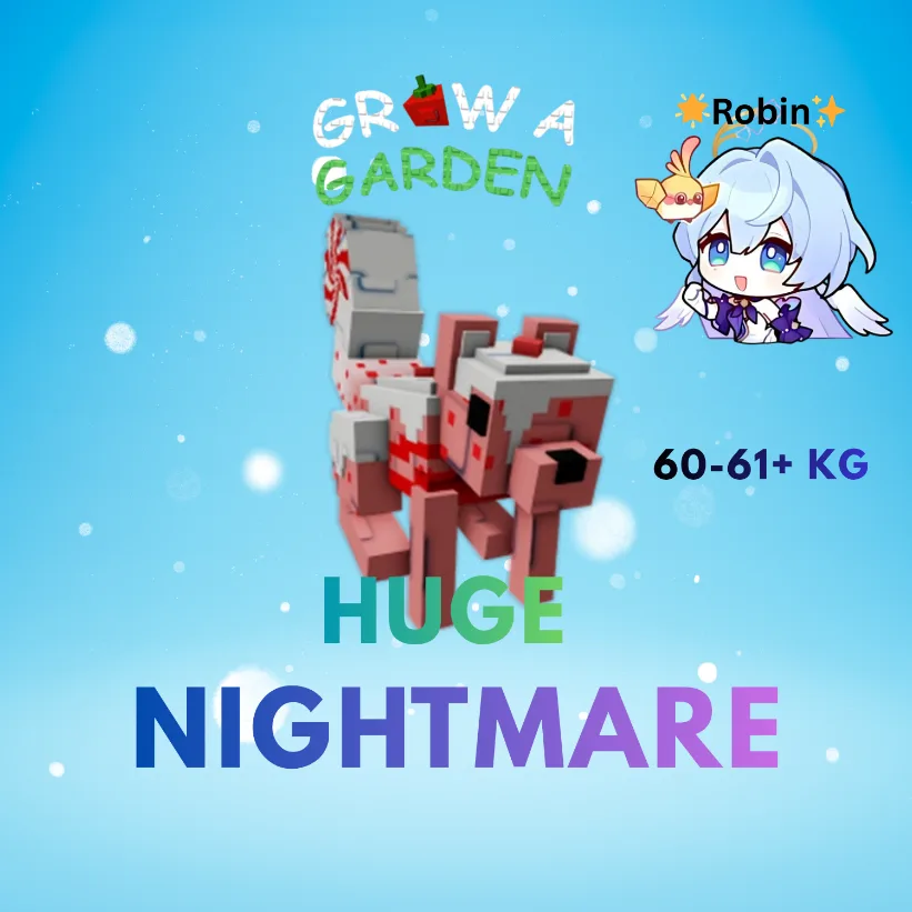 HUGE Nightmare Candy Squirrel - 60-61+KG - Grow a Garden — Account account