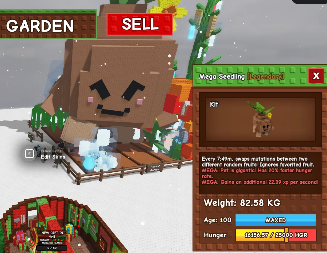 TITANIC HUGE GIANT MEGA SEEDLING 82.58KG 100AGE (MEGA MUTATION) CLEAN // CHEAP // RUSH // RARE