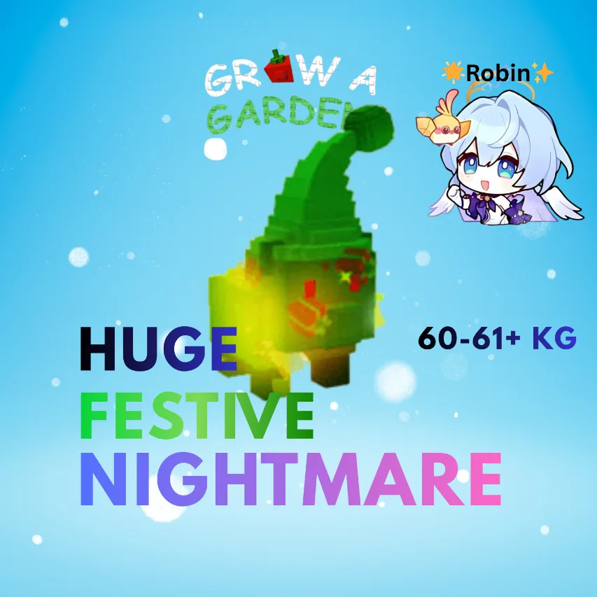 HUGE Nightmare Festive Santa Bear - 60-61+KG - Grow a Garden — Account account
