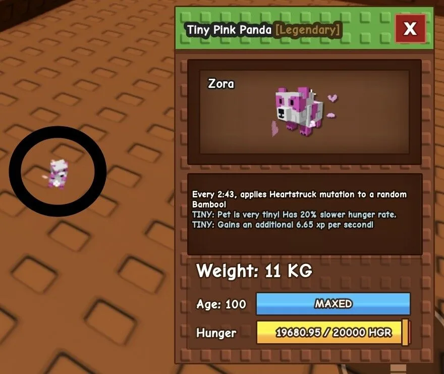 TINY Pink Panda - 11 KG (Age 100) — Account account
