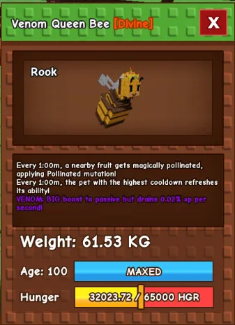 280+ KG EVERCHANTED QUEEN BEE HUGE TITAN
