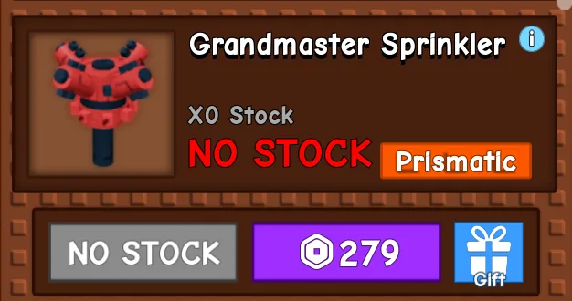 5 x Grandmaster Sprinkler - Delivered directly to your inventory through the Gear shop gifting option